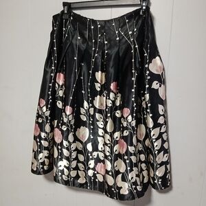Dressbarn black print skirt. Size. 12